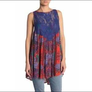 Free People Count Me In Trapeze Mini Dress.